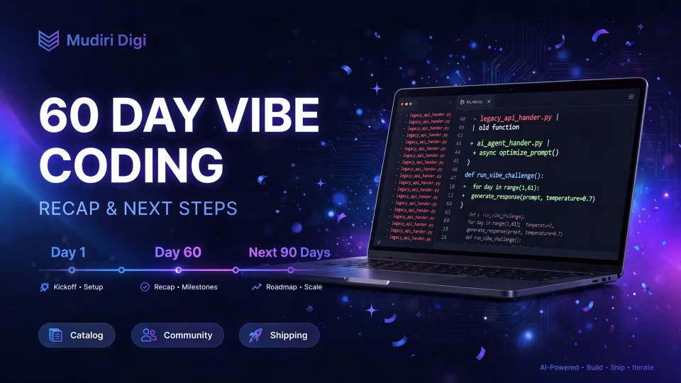 تحدي 60 يوم Vibe Coding: recap و next steps